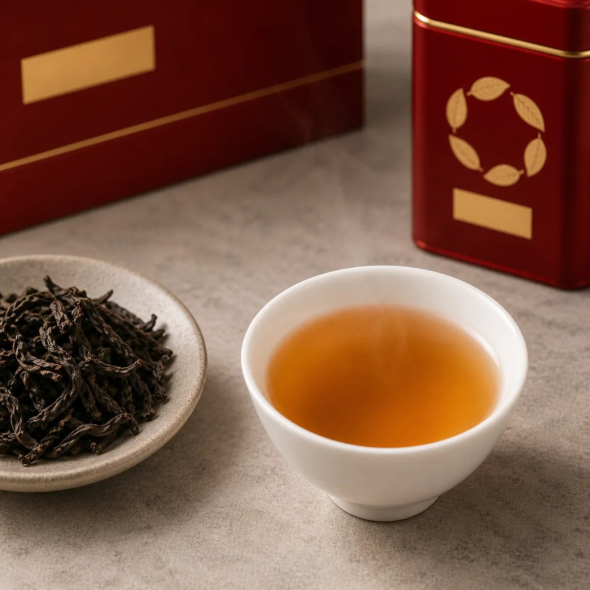 六顺大红袍展示茶汤效果图